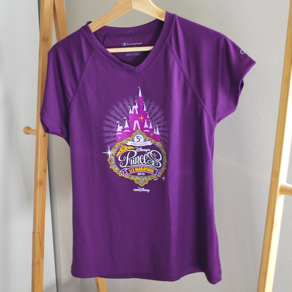 2013 RunDisney Princess Half Marathon 5th Anniversary Athletic Shirt